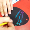 Scratch art Easter eggs
